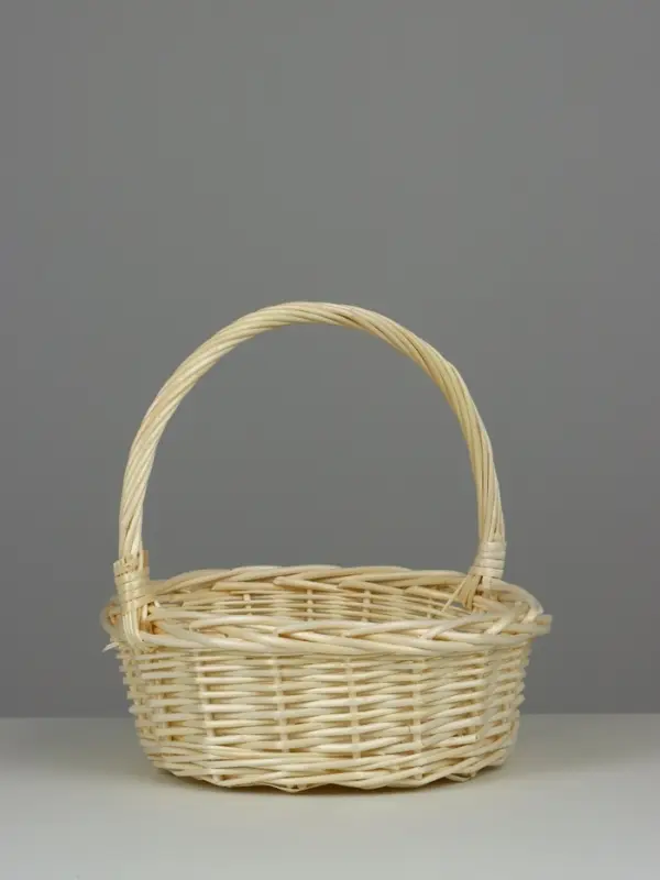 Набор корзин (ива), D43 H15 HH40 b35, D37 H14 HH35 b30, D30 H11 HH30 b24, 3 шт., выбеленный