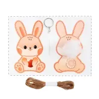 Игрушка брелок своими руками "Зайка"