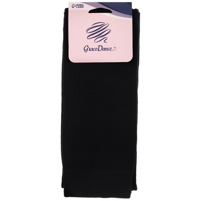 Гетры для гимнастики и танцев Grace Dance №3, длина 70 см, цвет чёрный Гетры для гимнастики и танцев Grace Dance №3, длина 70 см, цвет чёрный