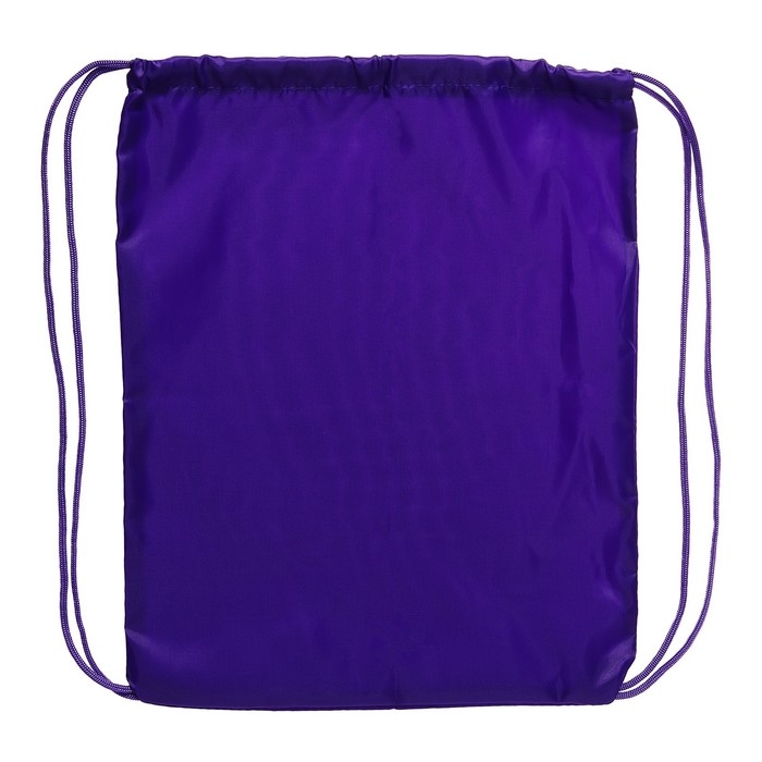 Мешок для обуви 420 х 340 мм, Calligrata  Мешок для обуви 420 х 340 мм, Calligrata "Стандарт", (мягкий полиэстер, плотность 210 D), фиолетовый