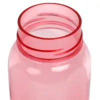 Бутылка для воды спортивная, прозрачная, 450 мл, 20&times;8 см, пластиковая, розовая
