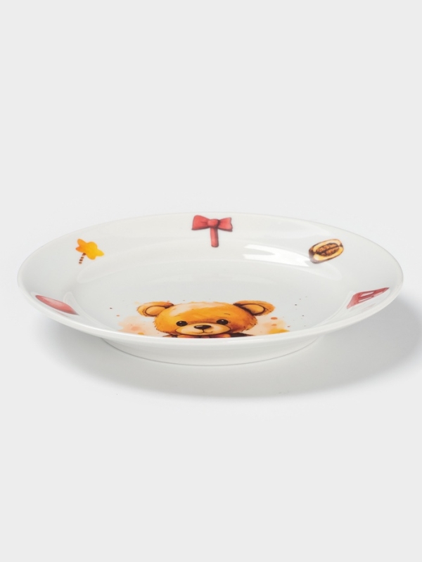 Тарелка мелкая диам. 175 мм Гладкий край Мишутка Тарелка мелкая диам. 175 мм Гладкий край Мишутка