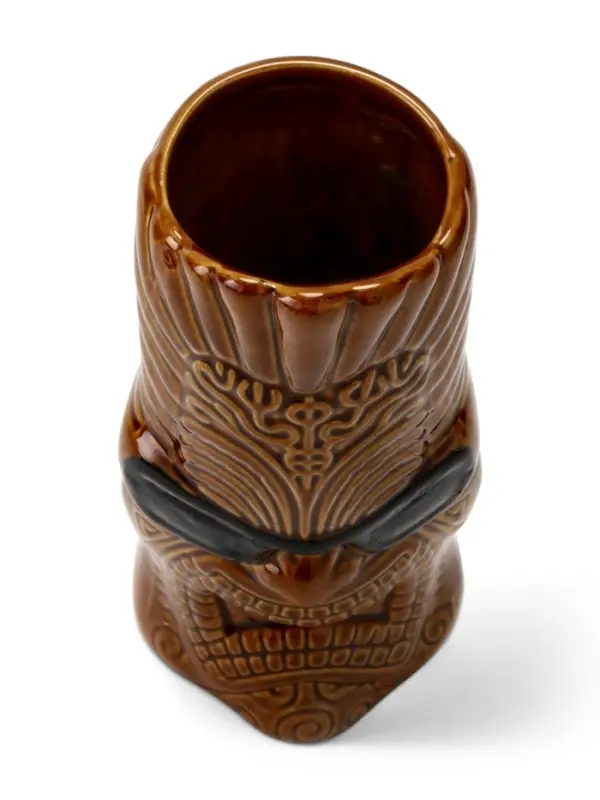 Стакан для коктейлей &laquo;Тики&raquo;, 550 мл, в очках, керамика, коричневый