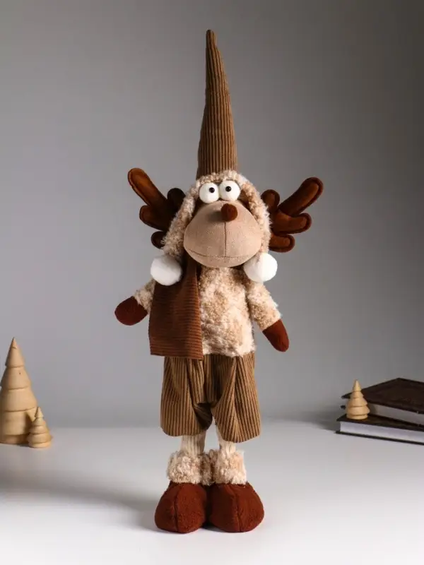 Кукла интерьерная Кукла интерьерная "Лосик в оливковом наряде" 14х11х50 см