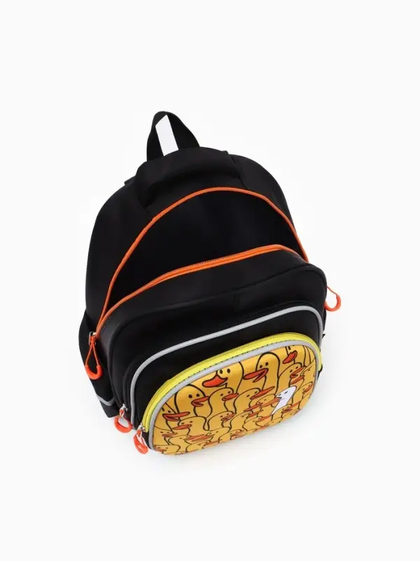 Рюкзак школьный, с эргономичной спинкой, 3 отделения, средний &laquo;Гуси&raquo;