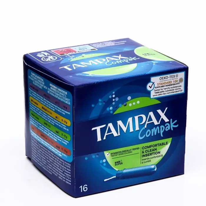 Тампоны &laquo;Tampax&raquo; Compak Super, с аппликатором 16 шт.