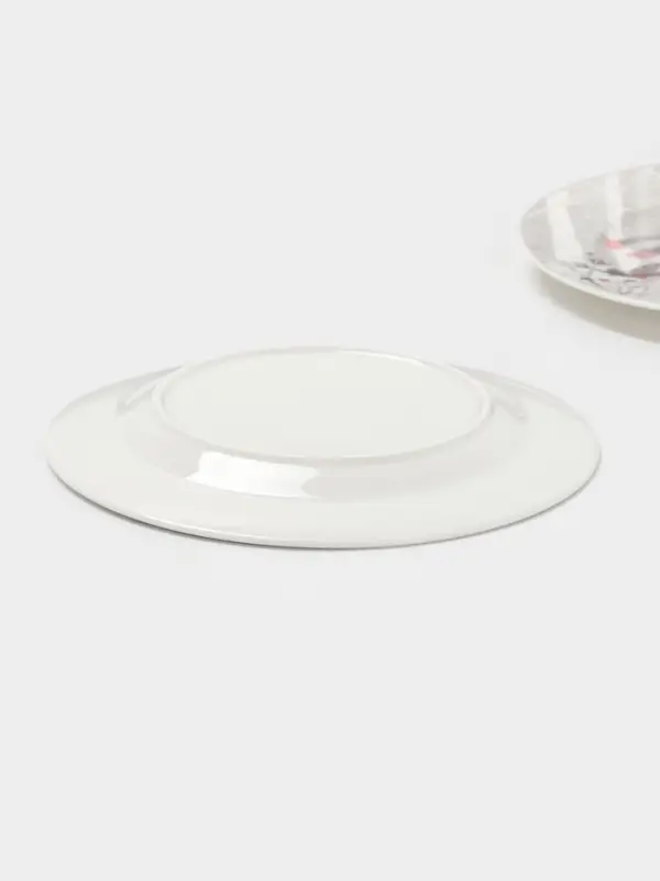 Набор тарелок новогодних «Снежные забавы», 2 шт., d=19 см, керамика, подарочная упаковка, белый Набор тарелок новогодних «Снежные забавы», 2 шт., d=19 см, керамика, подарочная упаковка, белый