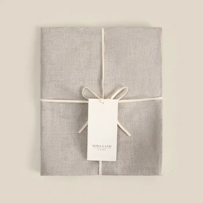 Сумка шоппер небелёный SL HOME Light shopper, 53&times;45 см, 100% лён, 200 г/м2