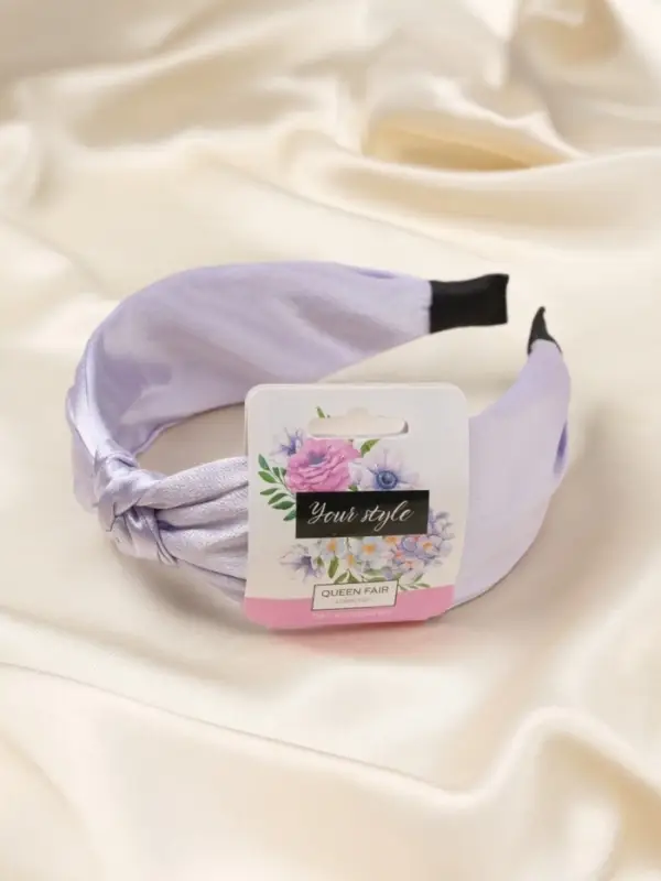 Ободок для волос QF &laquo;Трейси&raquo;, 4 см, сиреневый