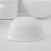 Салатники Luminarc Trianon, 1 л, d=18 см, набор 6 шт., стеклокерамика, белые