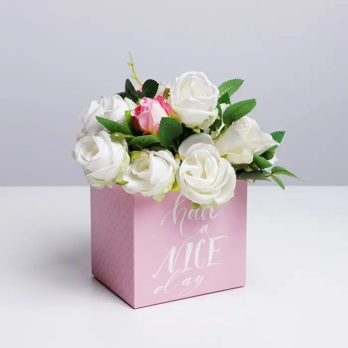 Коробки для мини букетов HAVE A NICE DAY, 12×20×10 см