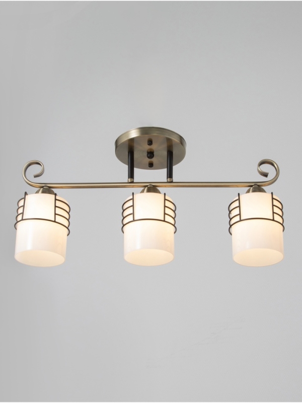 Люстра Люстра "Кипр" 3х40Вт Е27 латунь/черный 52х26х26см