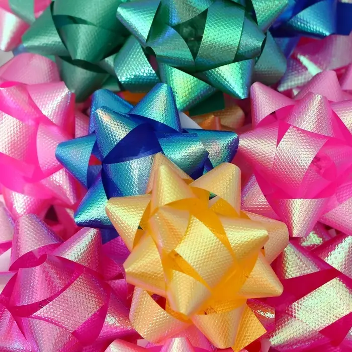 Бант-звезда №5 (ФАСОВКА 50 ШТ), МИКС