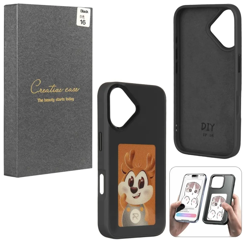 Чехол iPh 16 Black с проекцией Чехол iPh 16 Black с проекцией