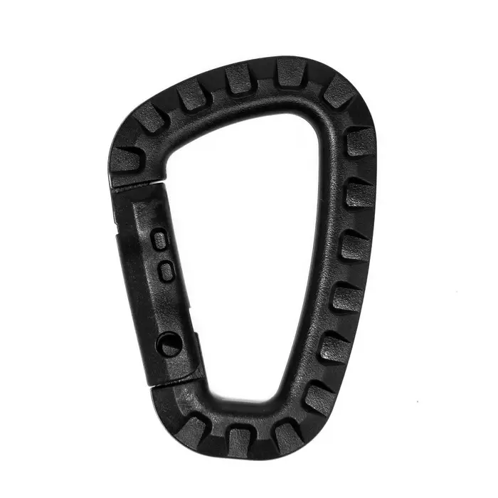 Карабин тактический D-образный ТУНДРА, 84×56×7 мм, черный Карабин тактический D-образный ТУНДРА, 84×56×7 мм, черный