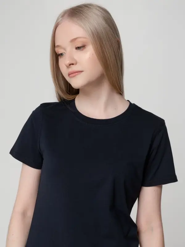 Футболка женская T-bolka Lady темно-синяя, размер S