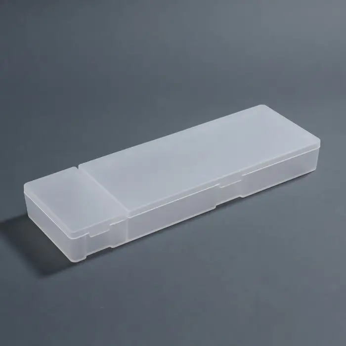 Бокс для хранения мелочей, 2 ячейки, 21&times;7&times;2.5 см, белый