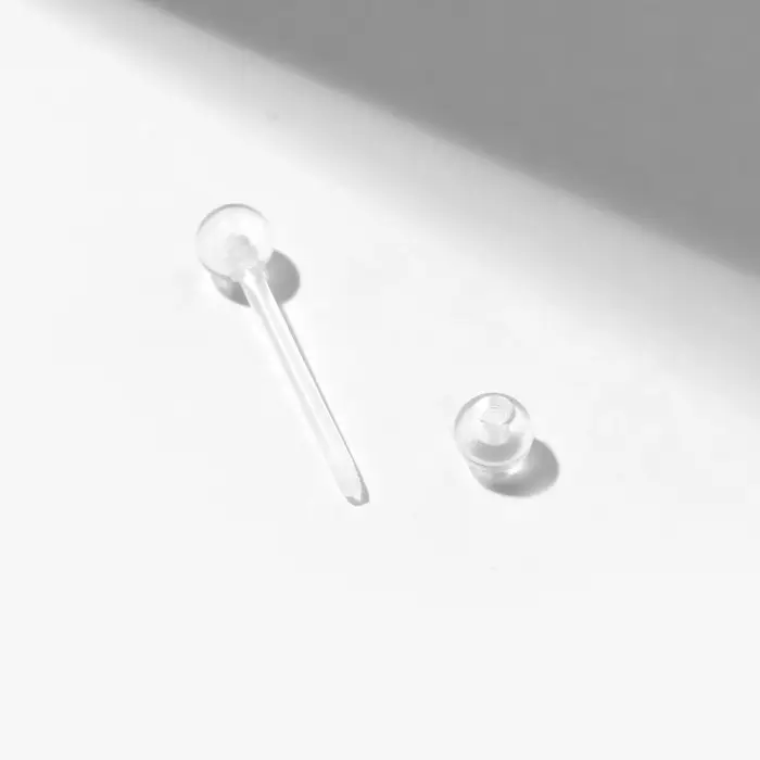 Пирсинг в язык «Шарики», L=16 мм, прозрачный Пирсинг в язык «Шарики», L=16 мм, прозрачный