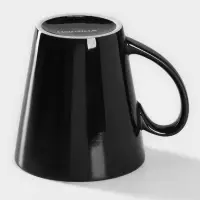 Кружка керамическая Доляна Coffee break, 370 мл, чёрный