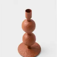Подсвечник на 1 свечу &laquo;Бисквит&raquo;, с 2 сферами, 8.5&times;8.5&times;18 &plusmn; 1 см