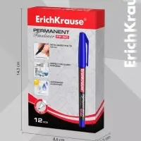 Маркер-линер перманентный ErichKrause. FP-50, синий, узел 0.6 мм