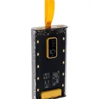 Внешний аккумулятор CRR-32, 10000 мАч, 2 USB, Type-C, 2 А, дисплей, чёрный