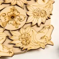 Подставка под горячее Лошадь в цветах,20см, можжевельник