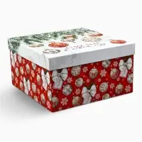 Набор подарочных коробок 3 в 1 &laquo;Счастья в Новом году&raquo;, 18&times;18&times;10 &ndash; 22&times;22&times;12 см