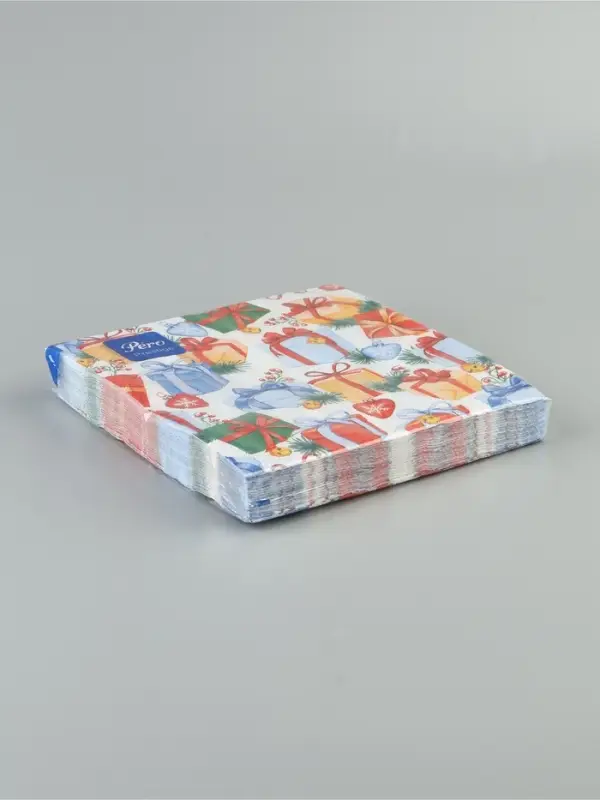 Салфетки новогодние бумажные &laquo;Подарки&raquo;, 33&times;33, 3 слоя, 20 шт.