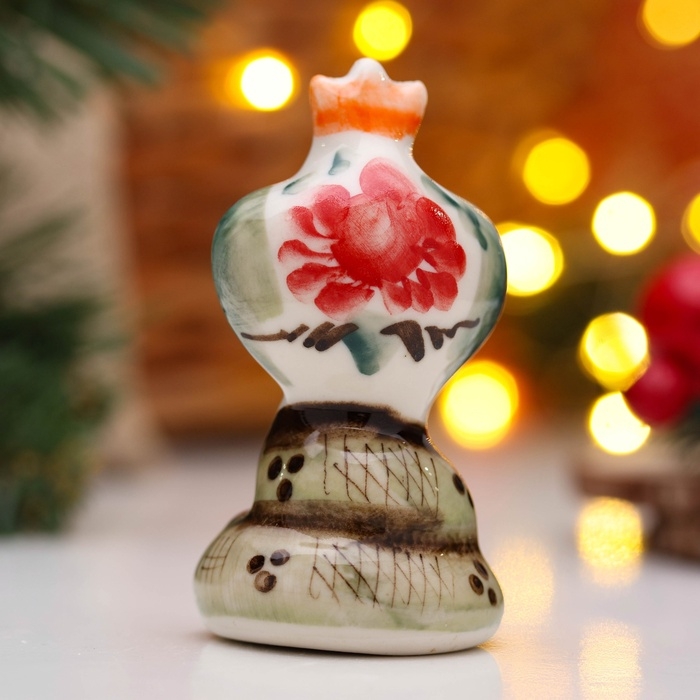 Сувенир Сувенир "Змея Королева" 8х5 см, гжель, цвет