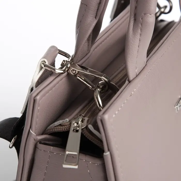 Сумка женская тоут TEXTURA на молнии, 22&times;11&times;22 см, капучино