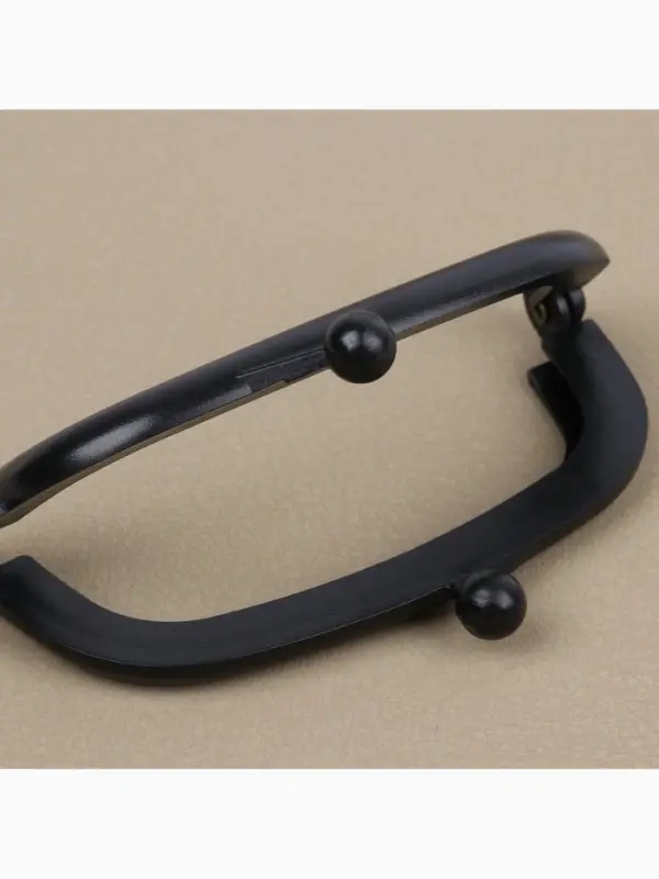 Фермуар пришивной, 9&times;5.5 см, чёрный