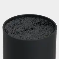 Подставка для ножей с наполнителем Доляна &laquo;Нео&raquo;, 22&times;11 см, покрытие софт тач, чёрная