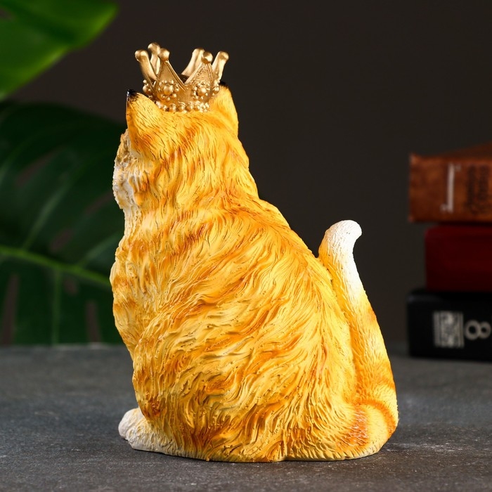 Фигура Фигура "Кот Чарльз" рыжий, 13х10х16см