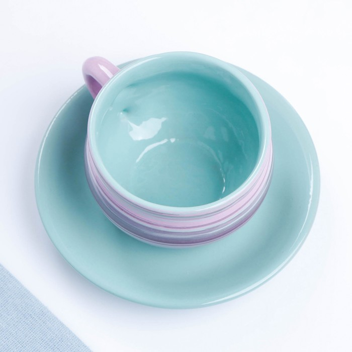 Чайная пара Чайная пара "Борисовская" 0,25л / 9х6см + блюдце 15см, лаванда