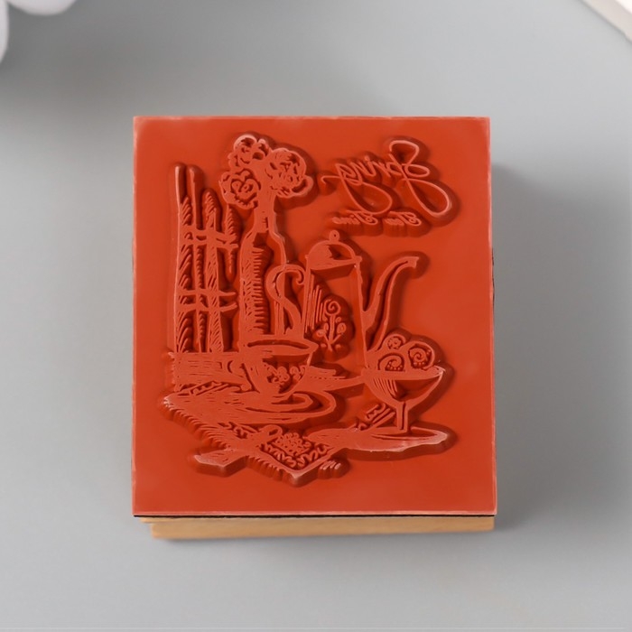 Печать дерево "Весенний чай" 4.5х4х2,5 см