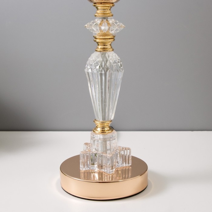 Настольная лампа Настольная лампа "Асфея" Е27 40Вт золото 22х22х40 см RISALUX