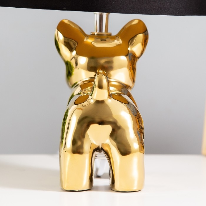 Настольная лампа Настольная лампа "Бернард" 1х40Вт Е14 провод-1,6м золото 21х21х30см