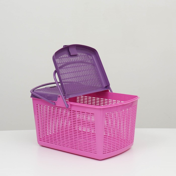 Корзина 47х36х27,5 см, фиолетовая Корзина 47х36х27,5 см, фиолетовая