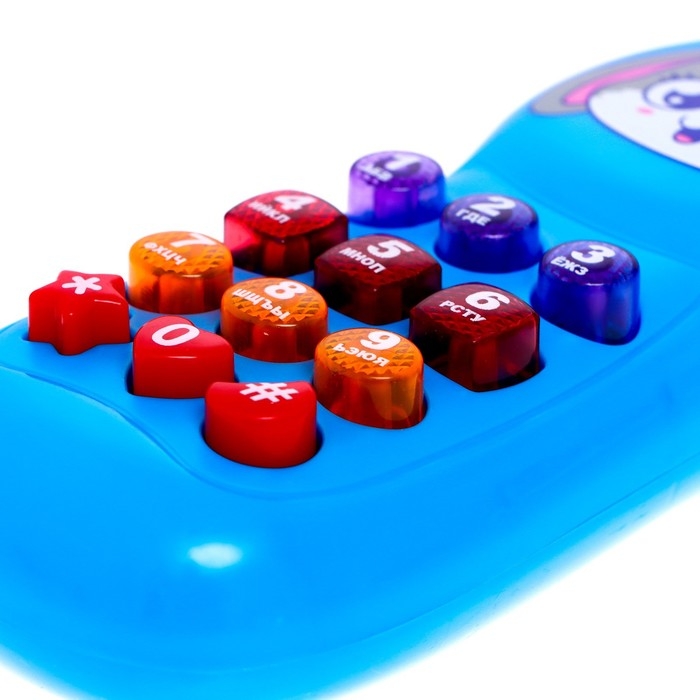 Музыкальный телефон «С Новым годом!», звук, свет, цвет синий Музыкальный телефон «С Новым годом!», звук, свет, цвет синий