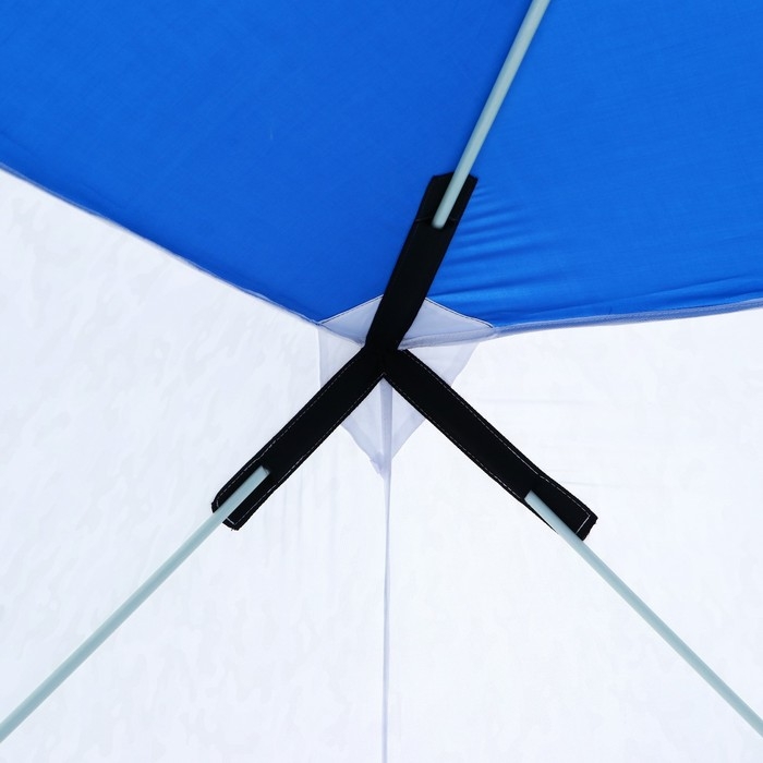 Палатка зимняя куб СЛЕДОПЫТ 1.8 х 1.8 м, ткань Oxford, цвет сине-белый с принтом Палатка зимняя куб СЛЕДОПЫТ 1.8 х 1.8 м, ткань Oxford, цвет сине-белый с принтом