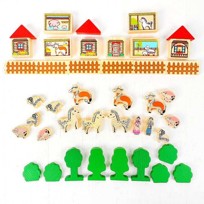 Конструктор «Ферма», 42 элемента Конструктор «Ферма», 42 элемента