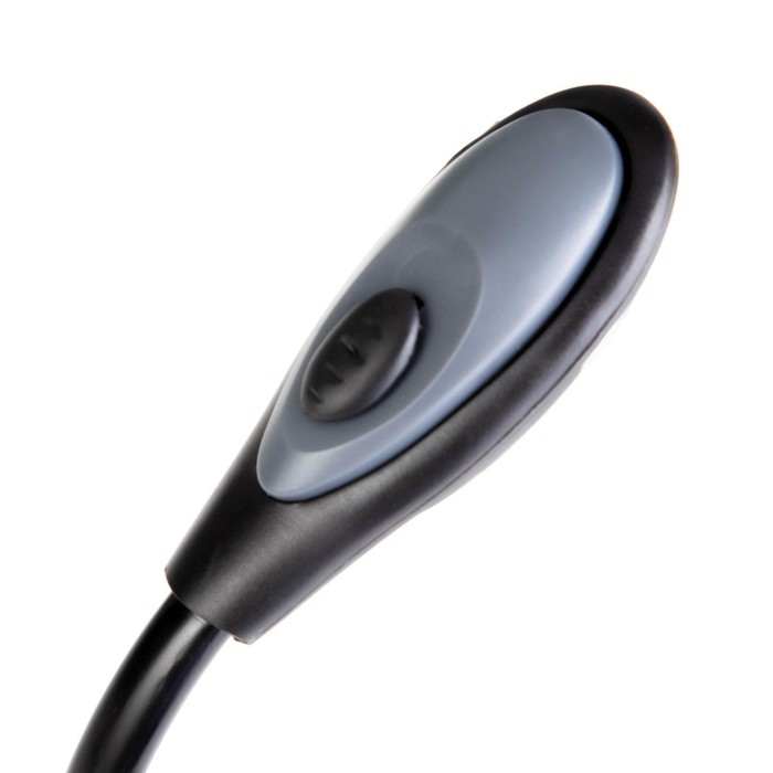 Лампа для чтения на прищепке Лампа для чтения на прищепке "Лоск, серая" 1LED 25х2х3,5 RISALUX