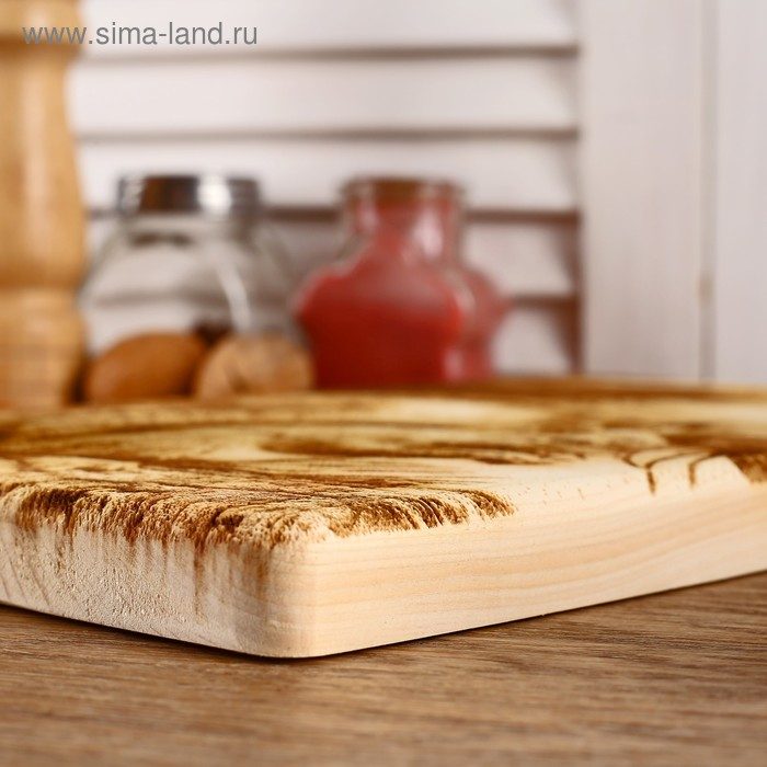 Доска из массива кедра «Бельчонок», прямоугольная, 18 × 28 см Доска из массива кедра «Бельчонок», прямоугольная, 18 × 28 см