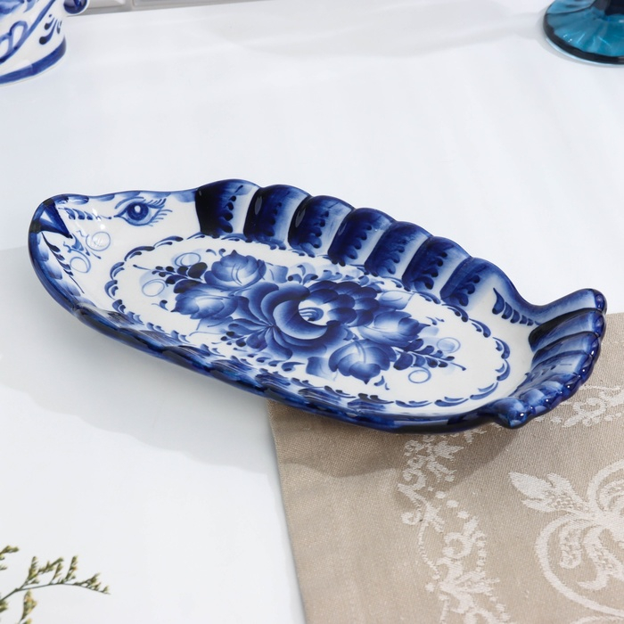 Селёдочница «Рыба», 25×13×3 см, гжель Селёдочница «Рыба», 25×13×3 см, гжель