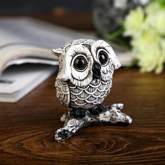 Сувенир полистоун Сувенир полистоун "Маленький филин с большими глазами" 7х7х4,5 см