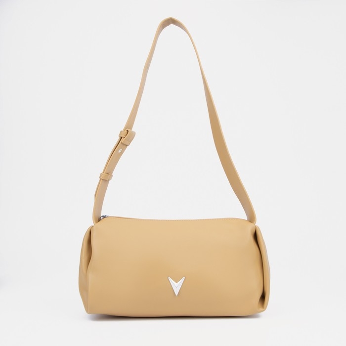 Кросс-боди на молнии, цвет бежевый Кросс-боди на молнии, цвет бежевый