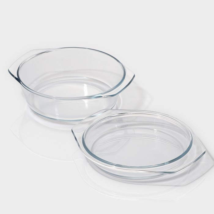 Кастрюля из жаропрочного стекла для запекания Доляна «Фуэго», 2 л, 25,5×22×6,2 см, с крышкой Кастрюля из жаропрочного стекла для запекания Доляна «Фуэго», 2 л, 25,5×22×6,2 см, с крышкой