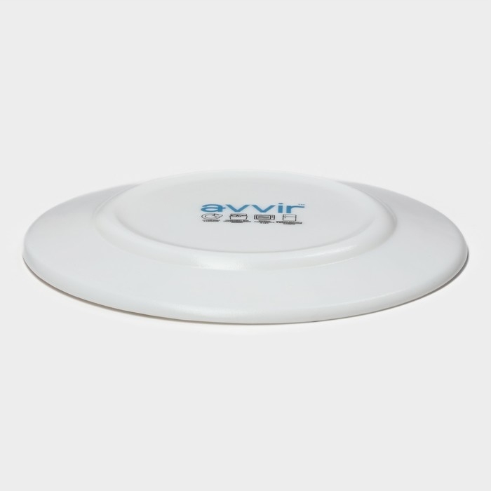 Тарелка пирожковая Avvir «Бархатная роза», d=15 см, стеклокерамика, цвет белый