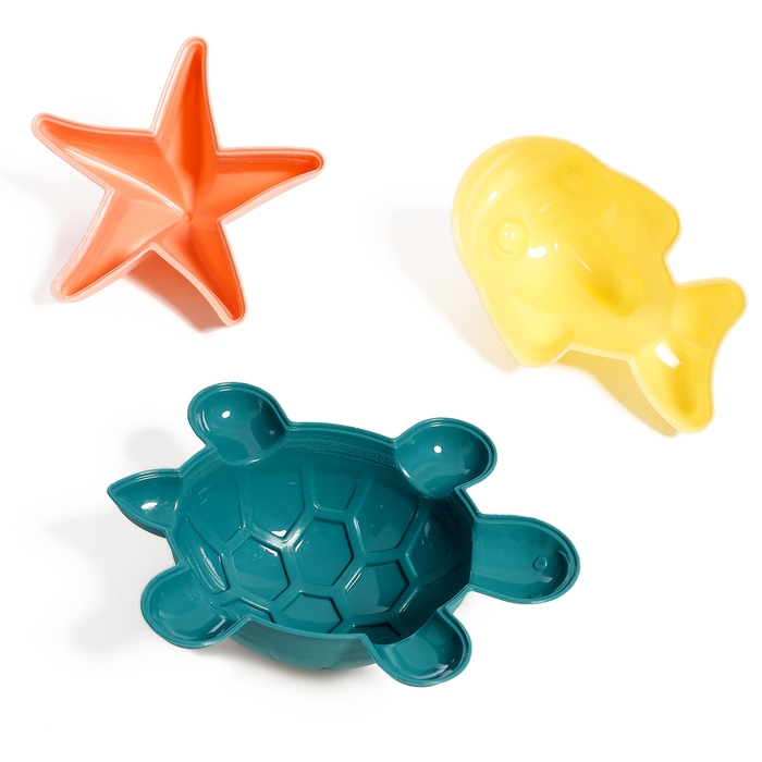 Песочный набор Follow Me: ведро, совочек, 3 формочки, МИКС Песочный набор Follow Me: ведро, совочек, 3 формочки, МИКС